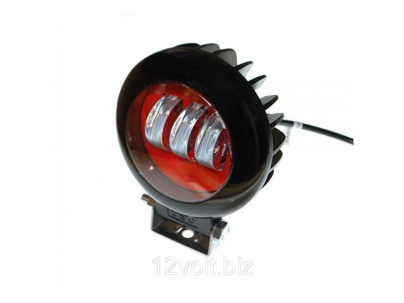 AllLight 30W(B)-RED LED headlight AllLight 30W(B) 3chip spot 9-30V ROUND (RED) 30WBRED