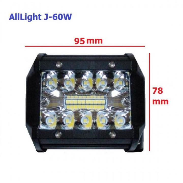 AllLight J-60W LED headlight AllLight 60W EPISTAR spot 9-30V J60W