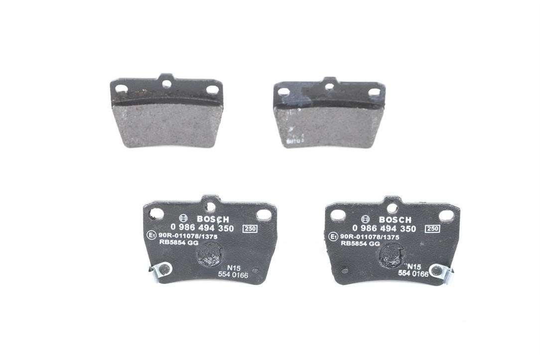 Bosch 0 986 494 350 Brake Pad Set, disc brake 0986494350