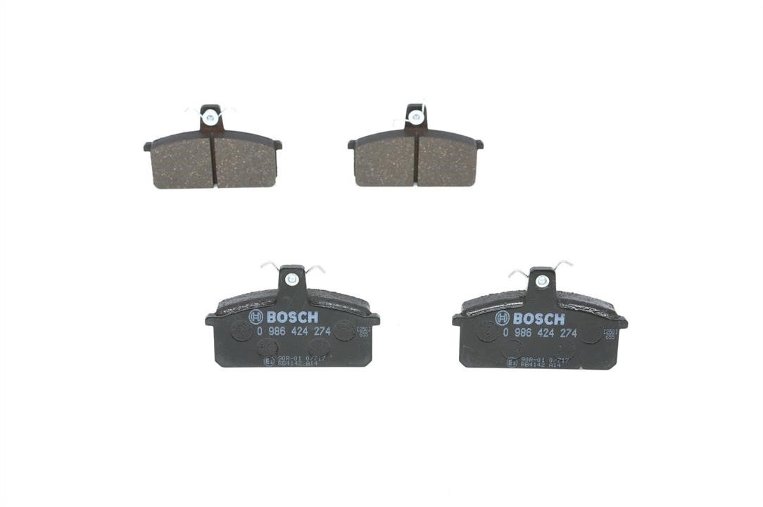 Bosch 0 986 424 274 Brake Pad Set, disc brake 0986424274