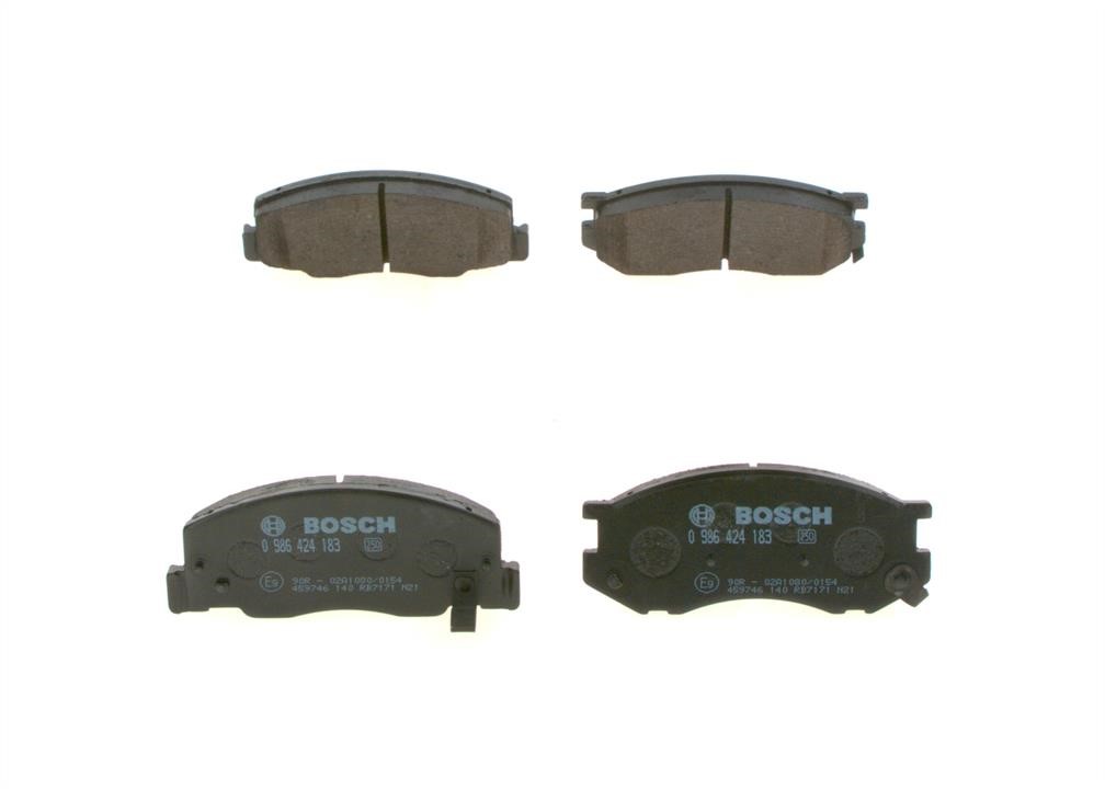 Bosch 0 986 424 183 Brake Pad Set, disc brake 0986424183