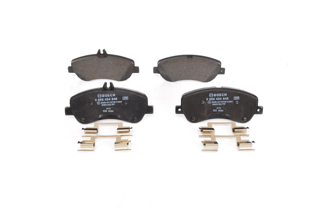 Bosch 0 986 494 648 Brake Pad Set, disc brake 0986494648