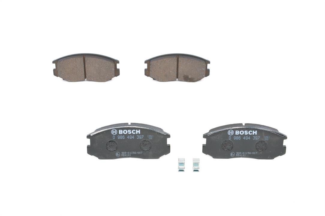 Bosch 0 986 494 397 Brake Pad Set, disc brake 0986494397