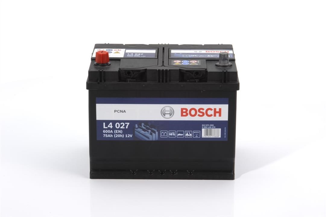 Bosch 0 092 L40 270 Battery Bosch 12V 75Ah 600A(EN) L+ 0092L40270