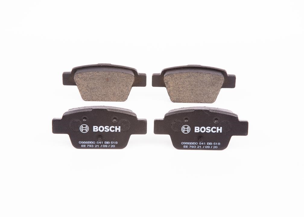 Bosch 0 986 BB0 541 Brake Pad Set, disc brake 0986BB0541