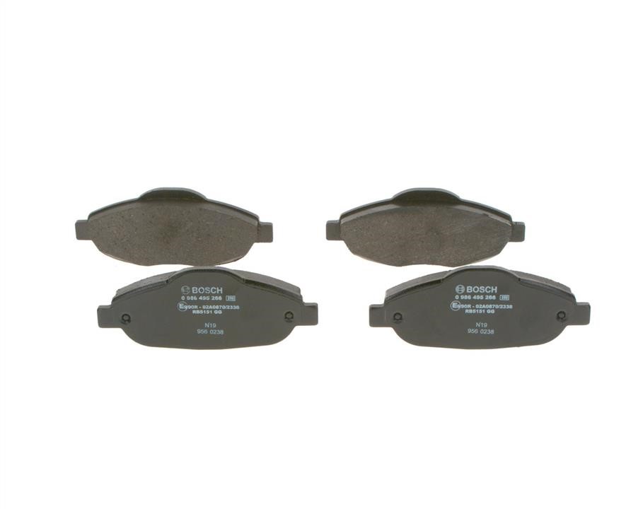Bosch 0 986 495 266 Brake Pad Set, disc brake 0986495266