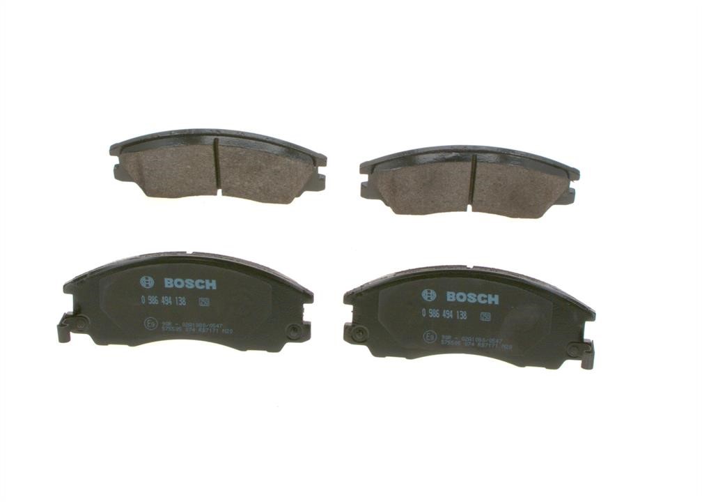 Bosch 0 986 494 138 Brake Pad Set, disc brake 0986494138