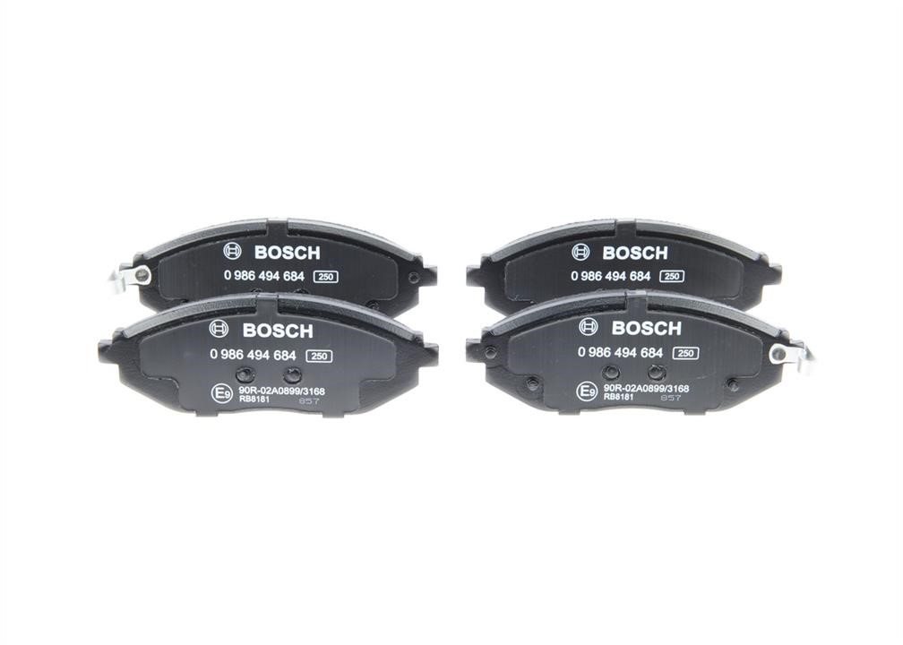Bosch 0 986 494 684 Brake Pad Set, disc brake 0986494684