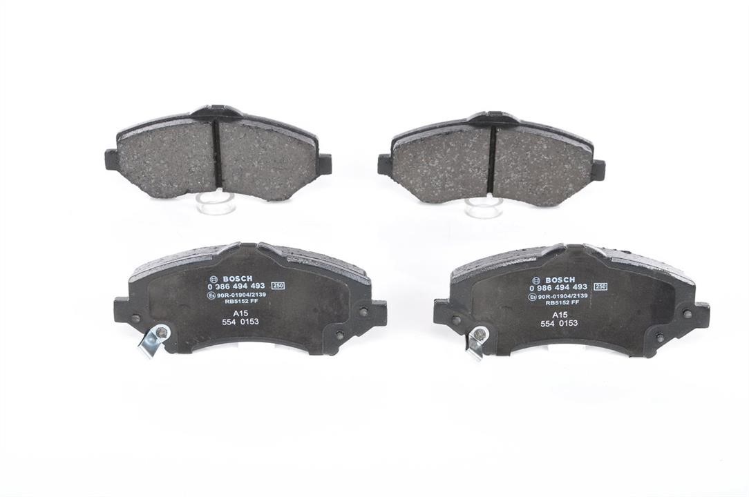 Bosch 0 986 494 493 Brake Pad Set, disc brake 0986494493