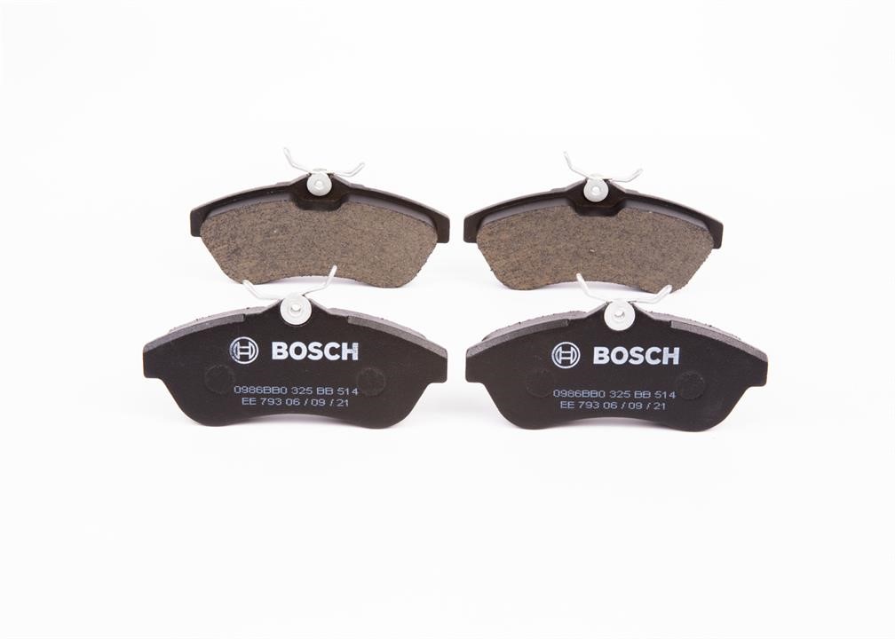 Bosch 0 986 BB0 325 Brake Pad Set, disc brake 0986BB0325