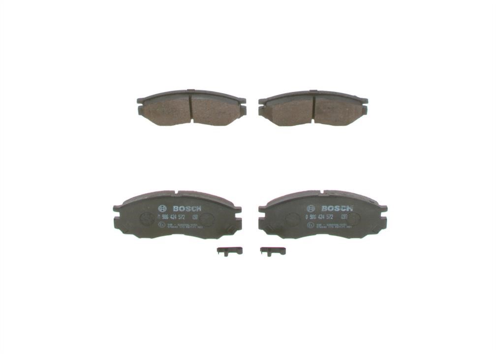 Bosch 0 986 424 572 Brake Pad Set, disc brake 0986424572