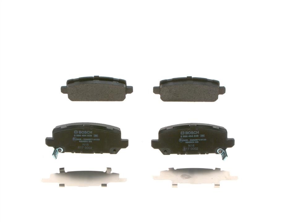 Bosch 0 986 494 838 Brake Pad Set, disc brake 0986494838