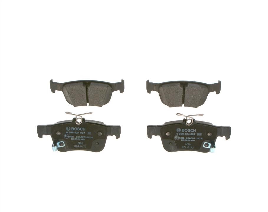 Bosch 0 986 424 807 Brake pad set 0986424807 0986424807 Bosch Brake pad set