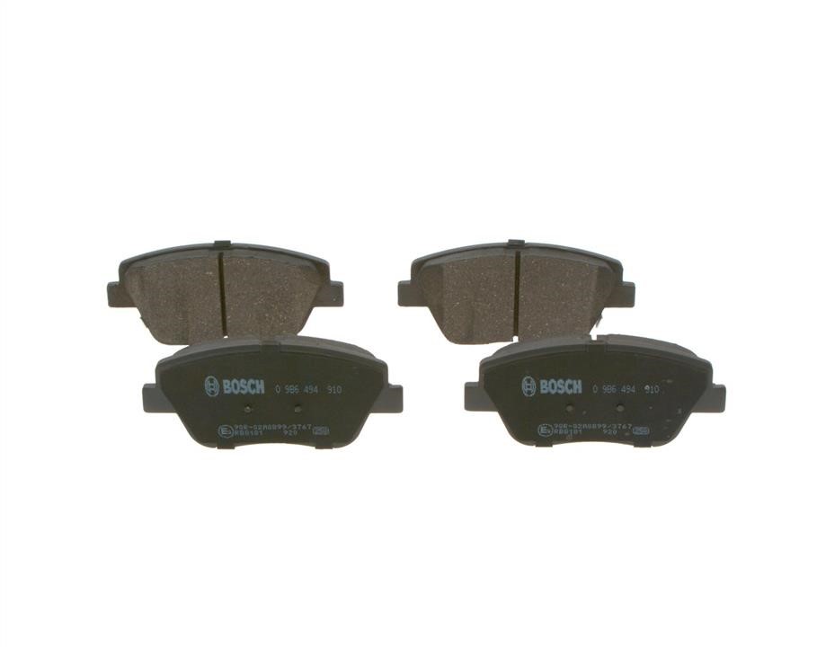Bosch 0 986 494 910 Brake Pad Set, disc brake 0986494910