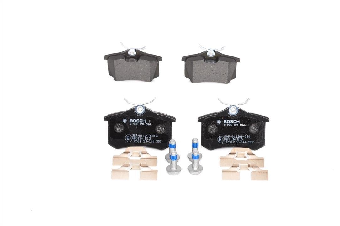 Bosch 0 986 494 596 Brake Pad Set, disc brake 0986494596