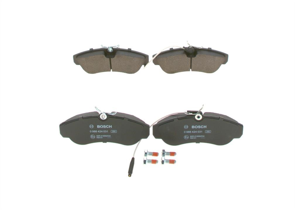 Bosch 0 986 424 031 Brake Pad Set, disc brake 0986424031