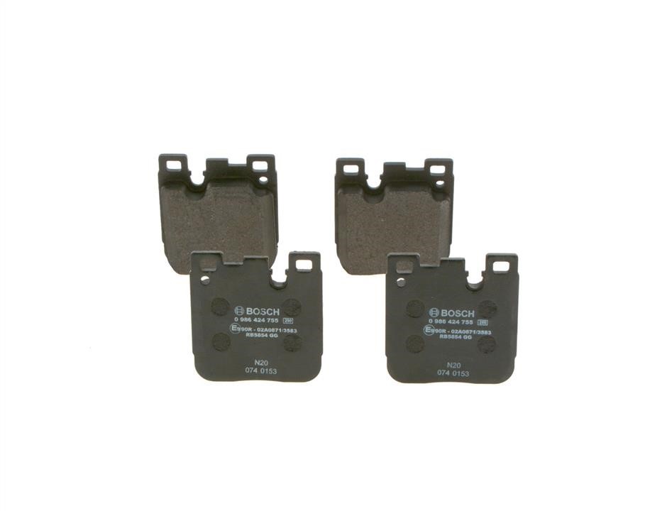 Bosch 0 986 424 755 Brake Pad Set, disc brake 0986424755