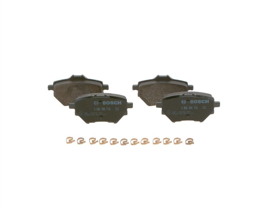 Bosch 0 986 494 716 Brake Pad Set, disc brake 0986494716