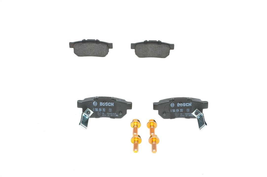 Bosch 0 986 494 392 Brake Pad Set, disc brake 0986494392