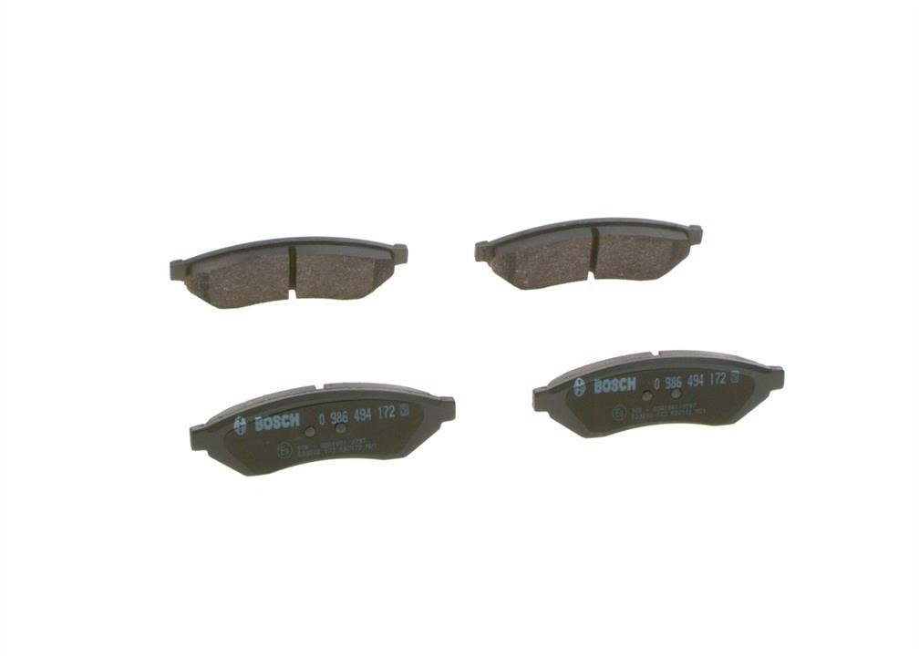 Brake pad set Bosch 0 986 494 172