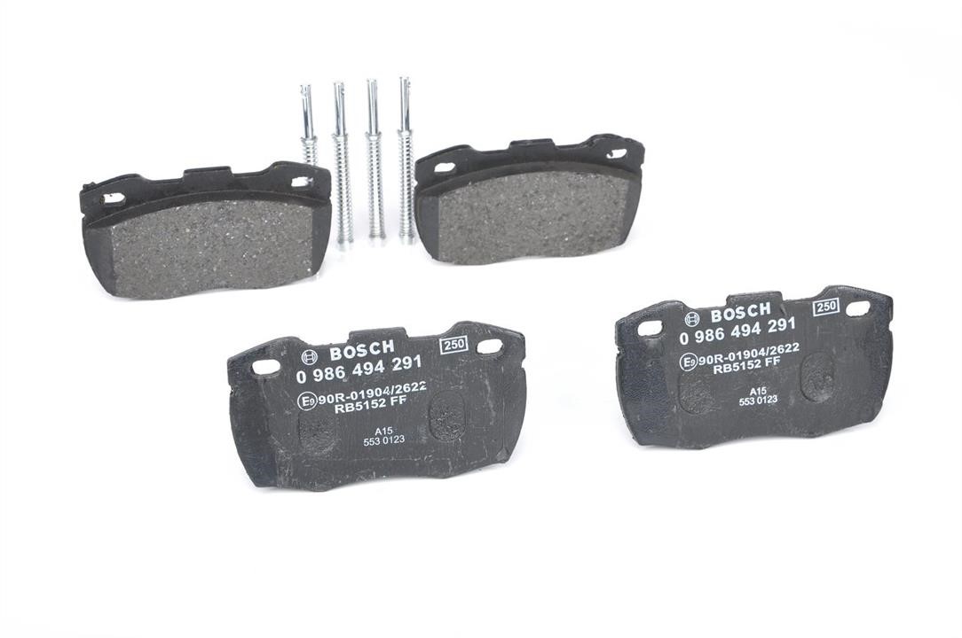 Brake pad set Bosch 0 986 494 291