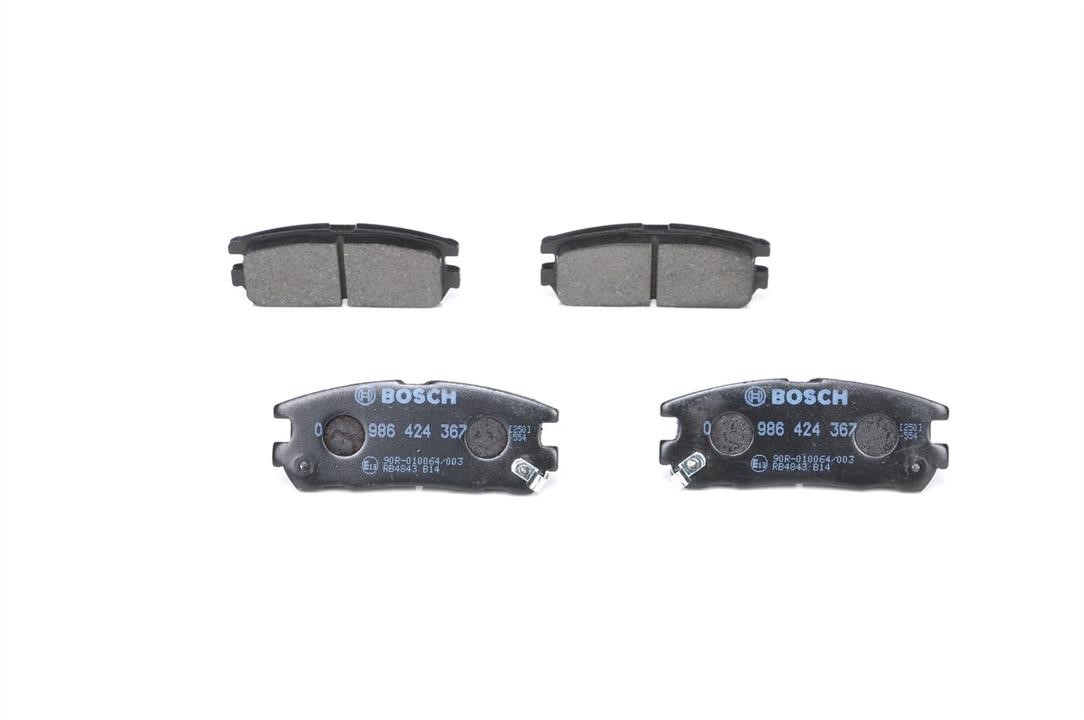 Bosch 0 986 424 367 Brake Pad Set, disc brake 0986424367