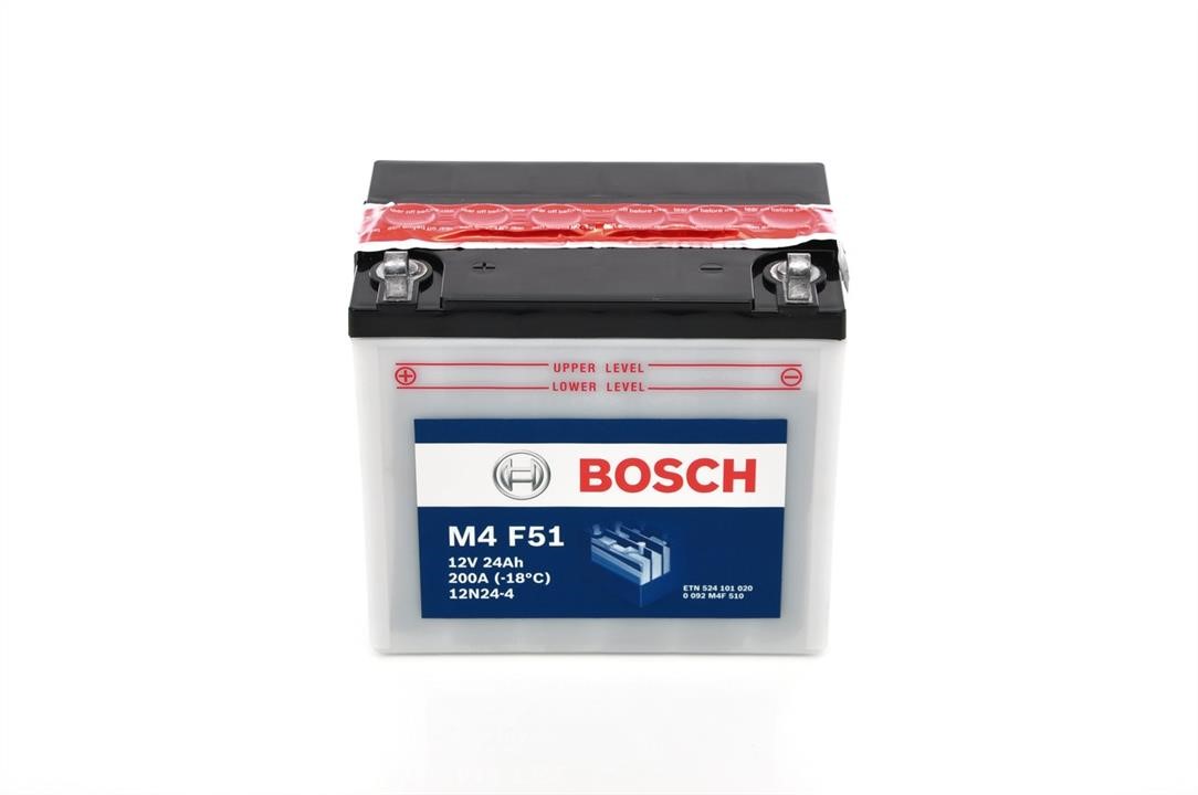 Bosch 0 092 M4F 510 Battery Bosch 12V 24Ah 200A(EN) L+ 0092M4F510