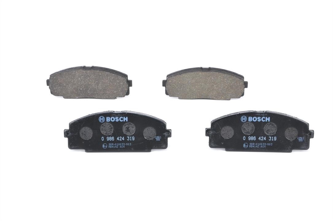 Bosch 0 986 424 319 Brake Pad Set, disc brake 0986424319