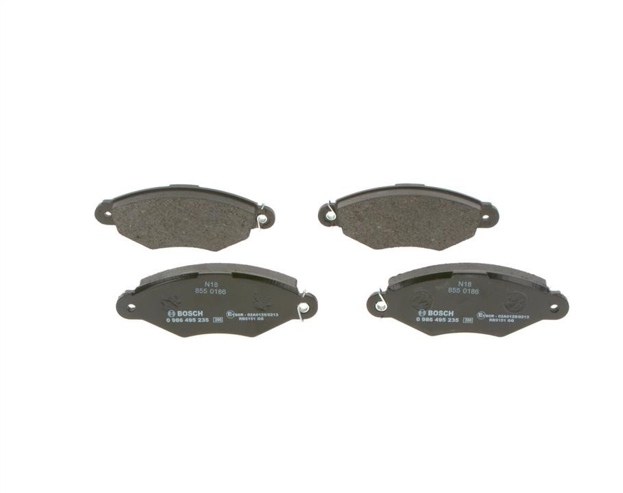 Bosch 0 986 495 235 Brake Pad Set, disc brake 0986495235