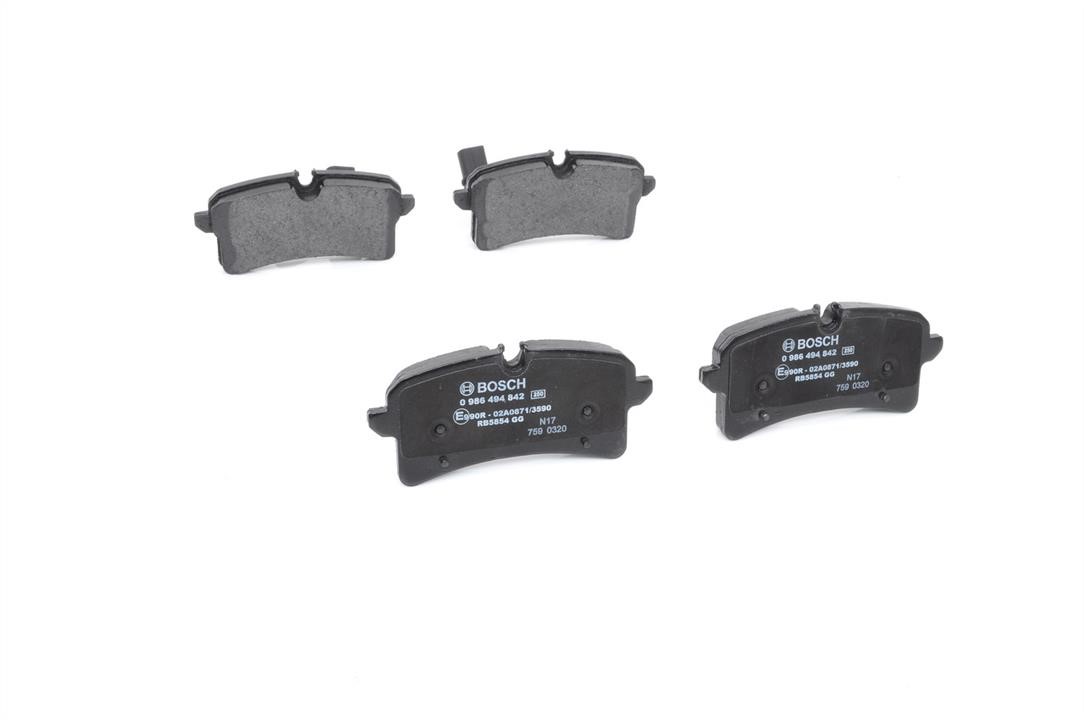 Brake Pad Set, disc brake Bosch 0 986 494 842