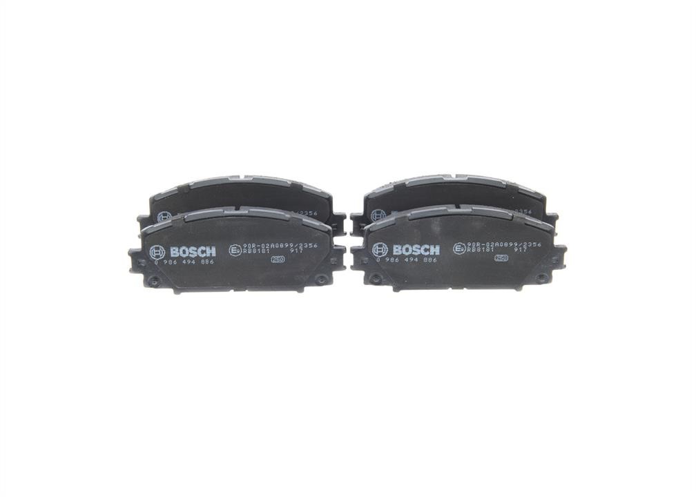 Bosch 0 986 494 886 Brake Pad Set, disc brake 0986494886