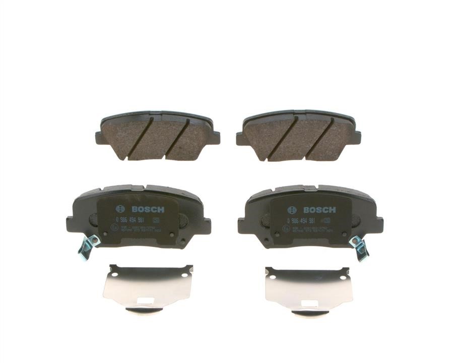 Bosch 0 986 494 981 Brake Pad Set, disc brake 0986494981