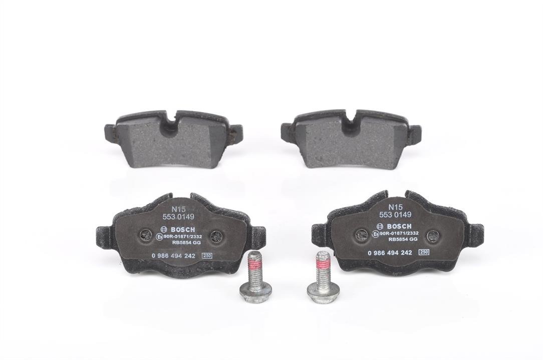 Bosch 0 986 494 242 Brake Pad Set, disc brake 0986494242