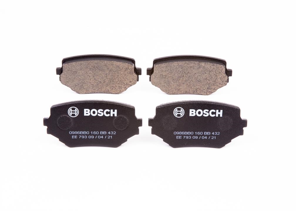 Bosch 0 986 BB0 160 Brake Pad Set, disc brake 0986BB0160