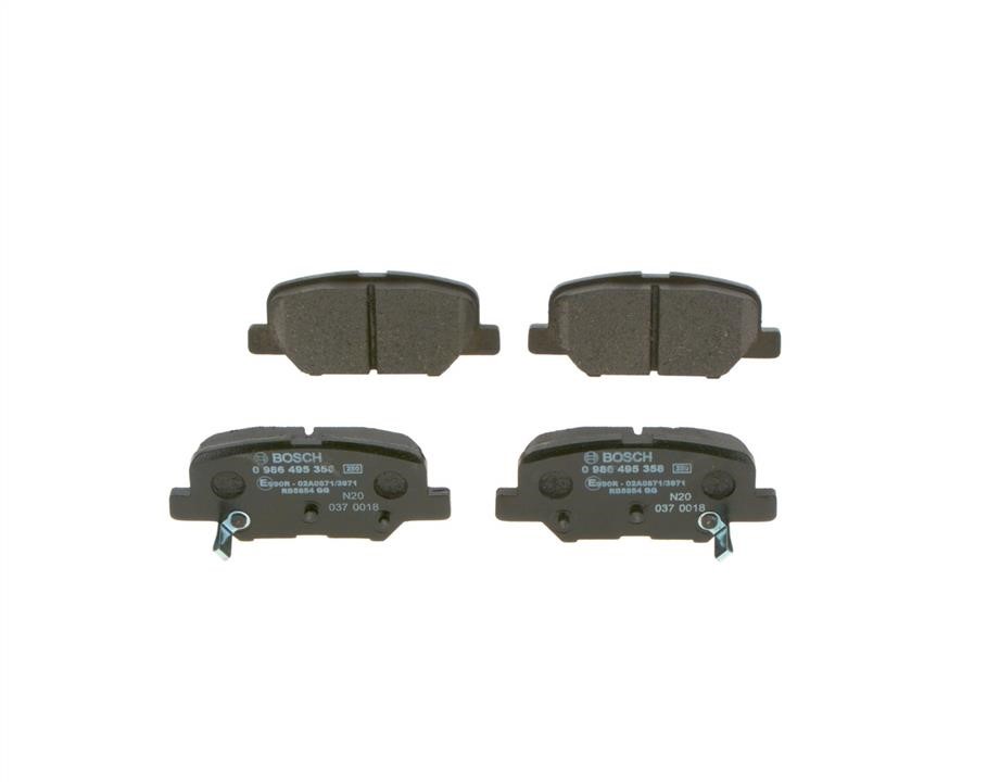 Bosch 0 986 495 358 Brake Pad Set, disc brake 0986495358