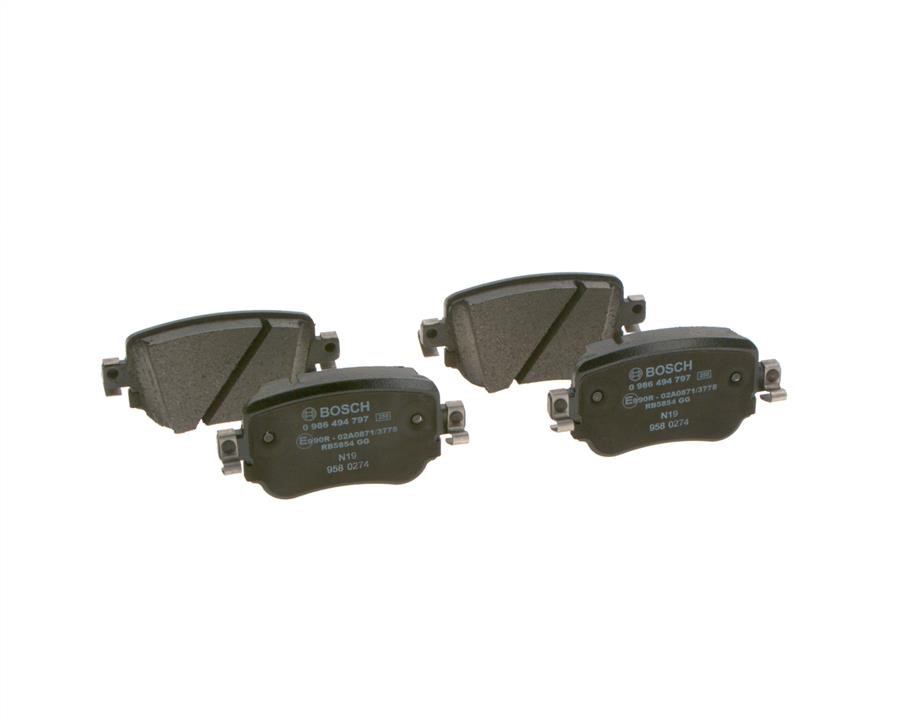 Bosch Rear brake pads without sensors, set – price 154 PLN