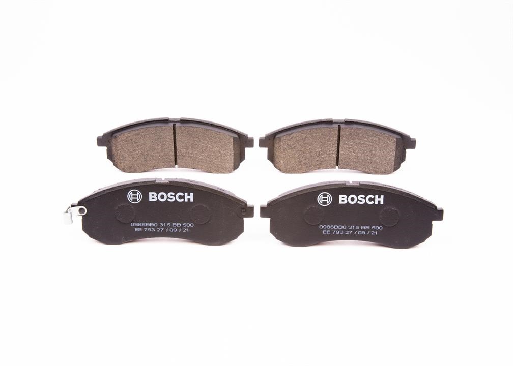 Bosch 0 986 BB0 315 Brake Pad Set, disc brake 0986BB0315