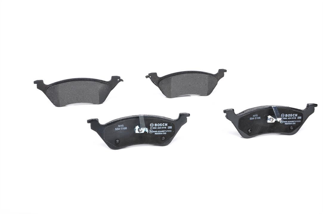 Brake pad set Bosch 0 986 424 816