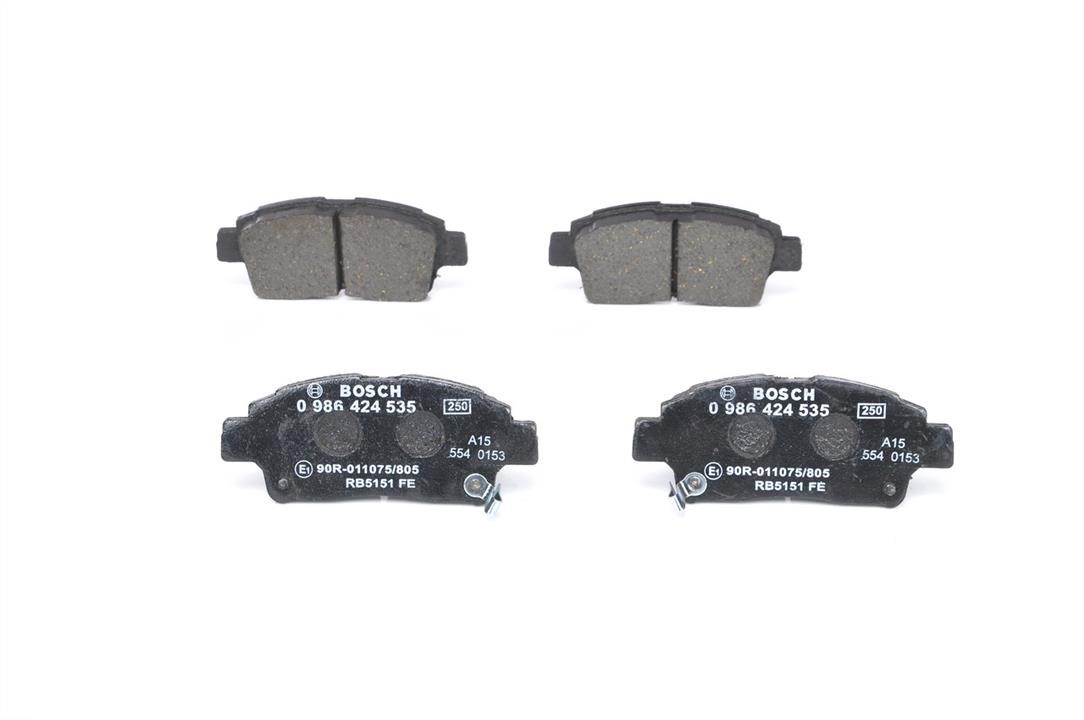 Bosch 0 986 424 535 Brake Pad Set, disc brake 0986424535
