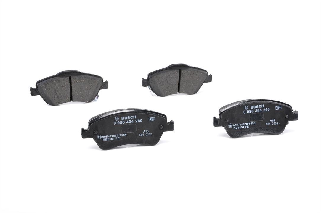 Brake pad set Bosch 0 986 494 260