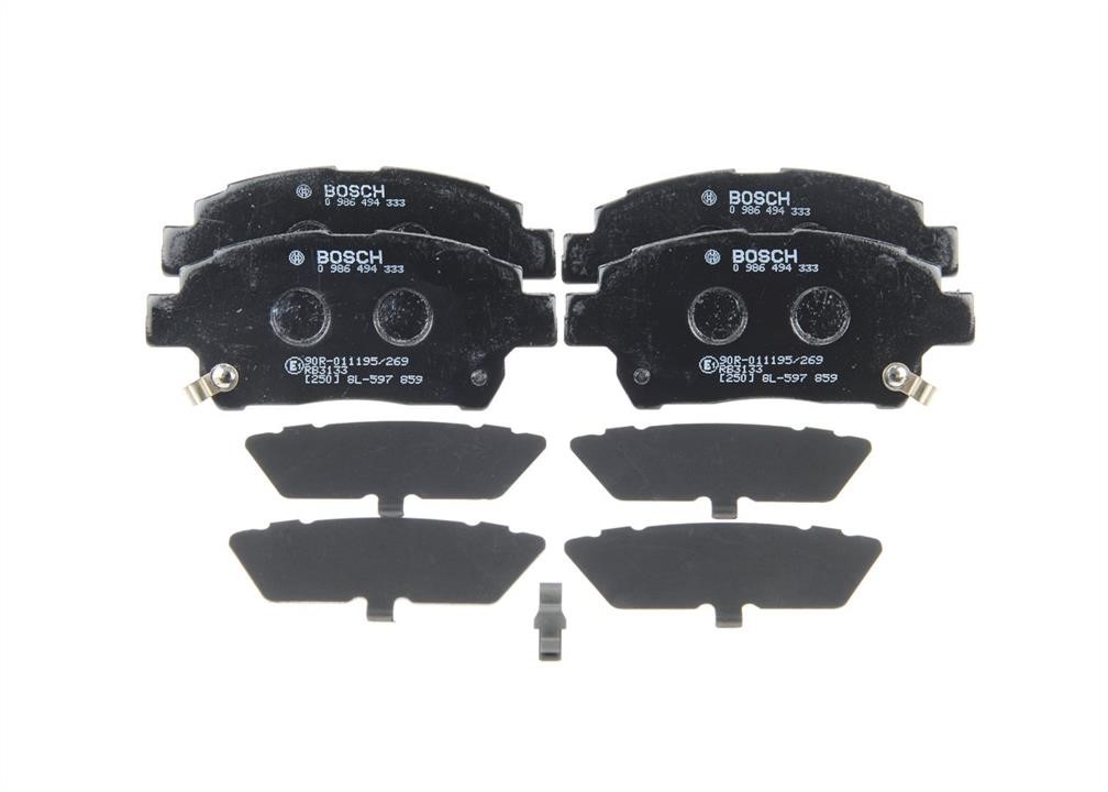 Bosch 0 986 494 333 Brake Pad Set, disc brake 0986494333