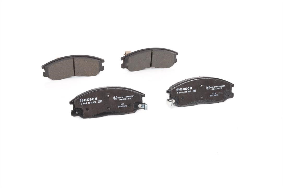 Brake Pad Set, disc brake Bosch 0 986 494 650