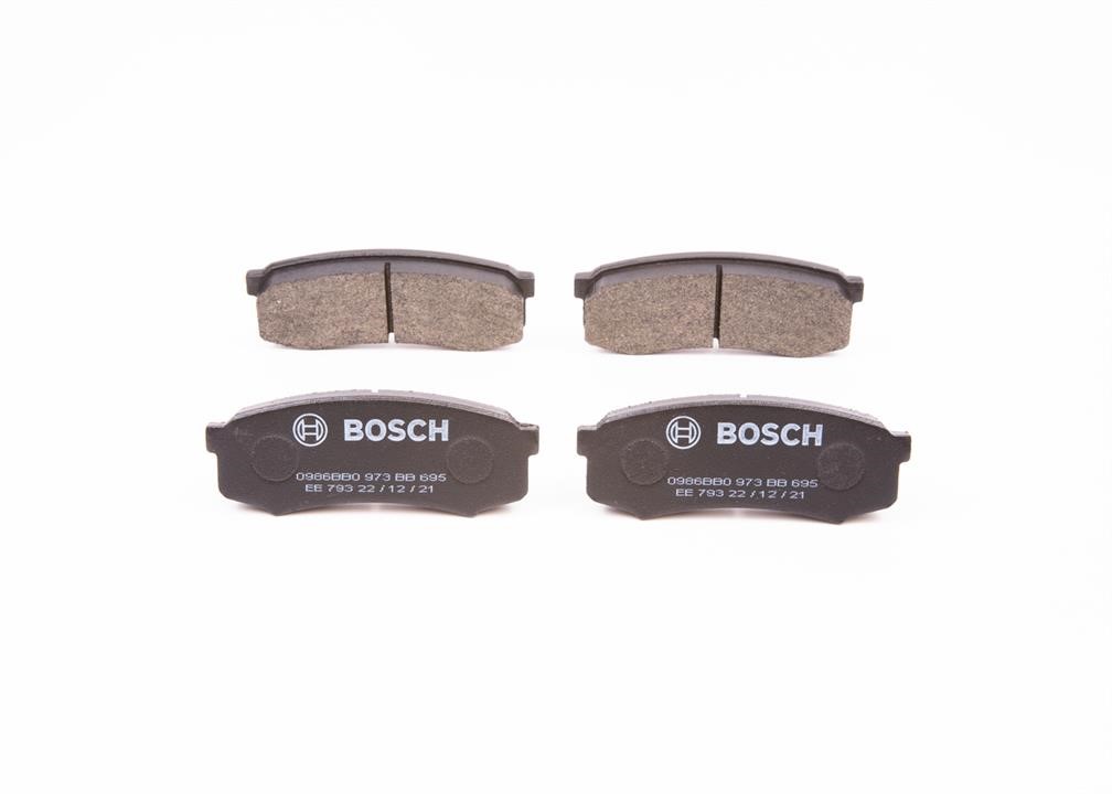 Bosch 0 986 BB0 973 Brake Pad Set, disc brake 0986BB0973