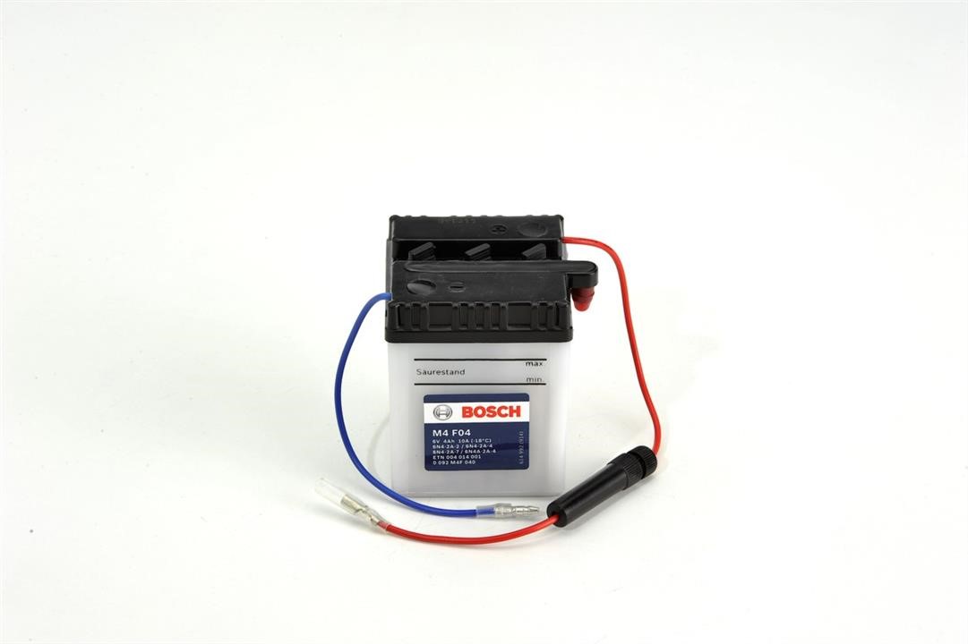 Bosch 0 092 M4F 040 Battery Bosch 6V 4Ah 10A(EN) R+ 0092M4F040
