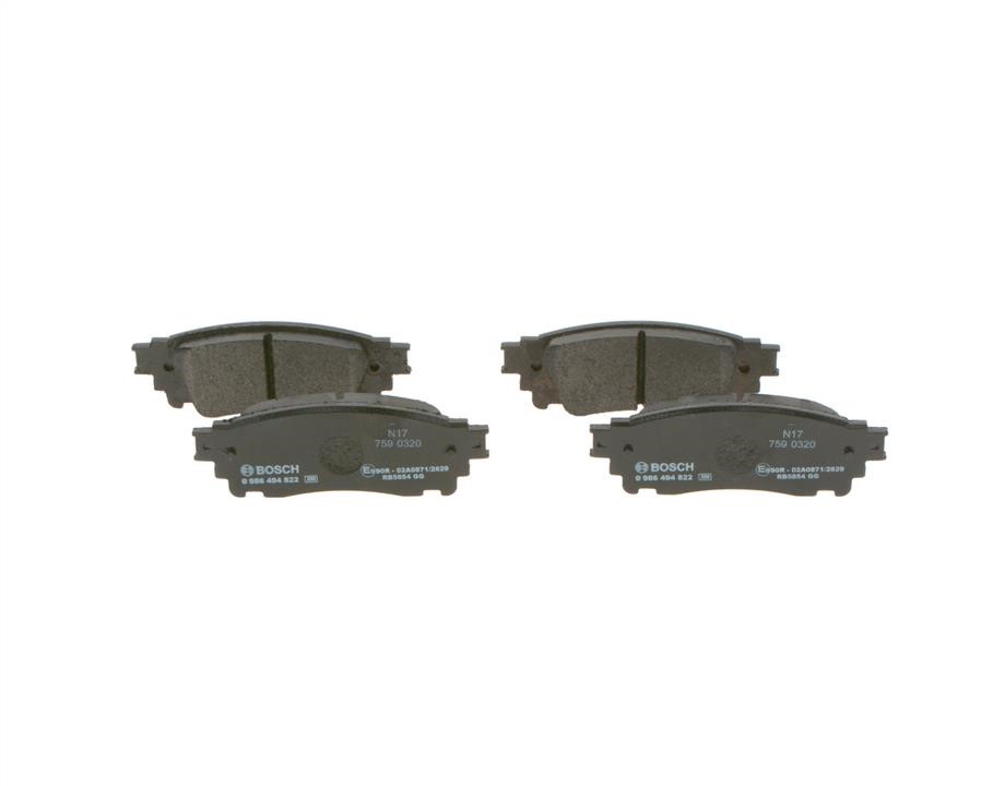 Bosch 0 986 494 822 Brake pad set 0986494822 0986494822 Bosch Brake pad set