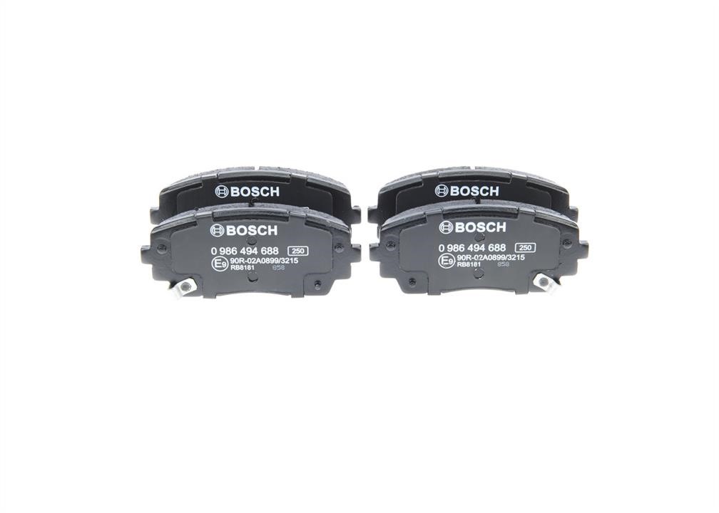 Bosch 0 986 494 688 Brake Pad Set, disc brake 0986494688