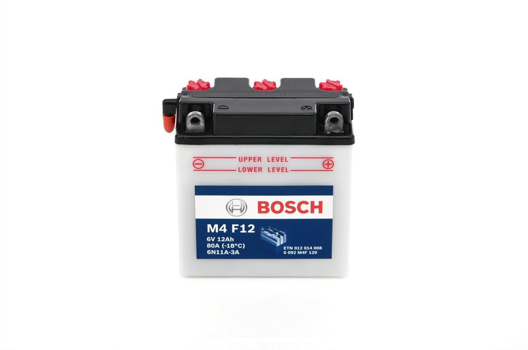 Bosch 0 092 M4F 120 Battery Bosch 6V 12Ah 80A(EN) R+ 0092M4F120