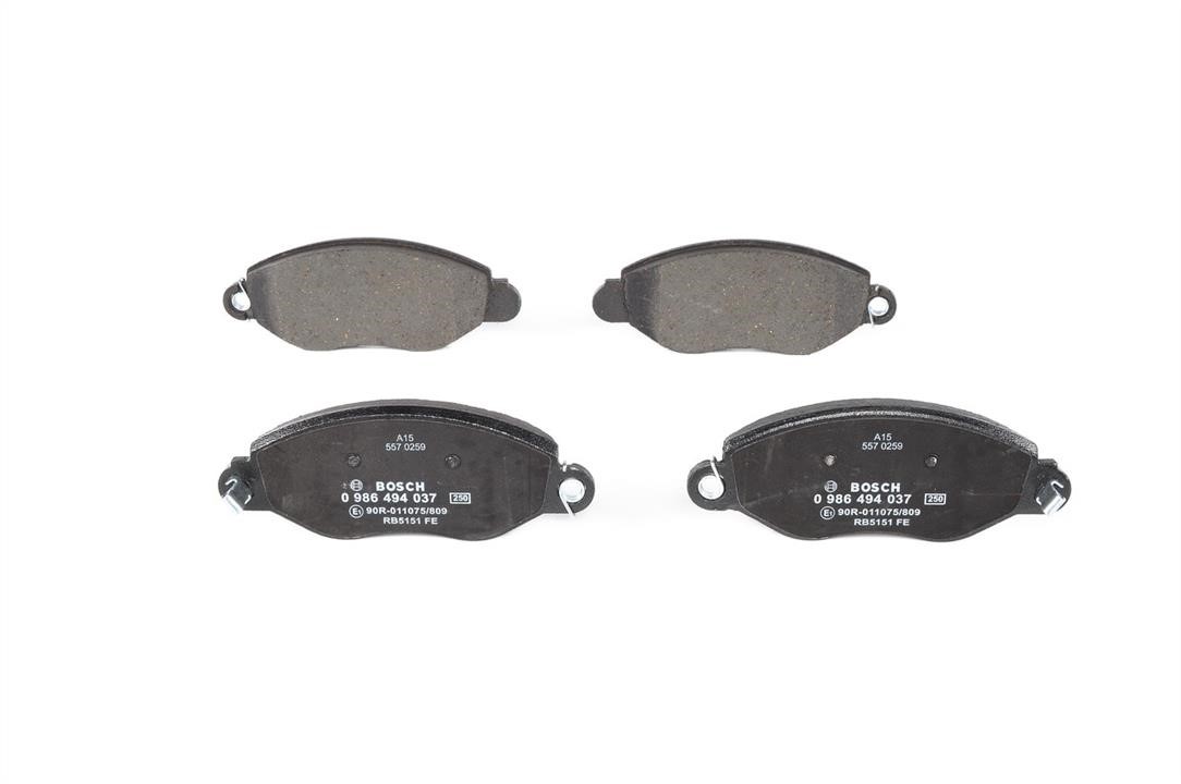 Bosch 0 986 494 037 Brake Pad Set, disc brake 0986494037