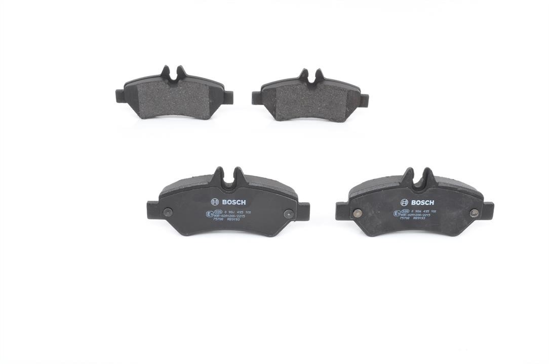 Bosch 0 986 495 100 Brake Pad Set, disc brake 0986495100