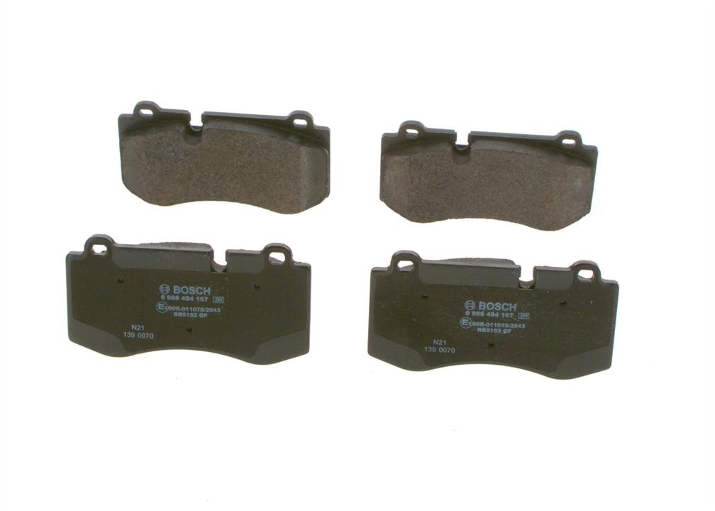 Bosch 0 986 494 167 Brake Pad Set, disc brake 0986494167